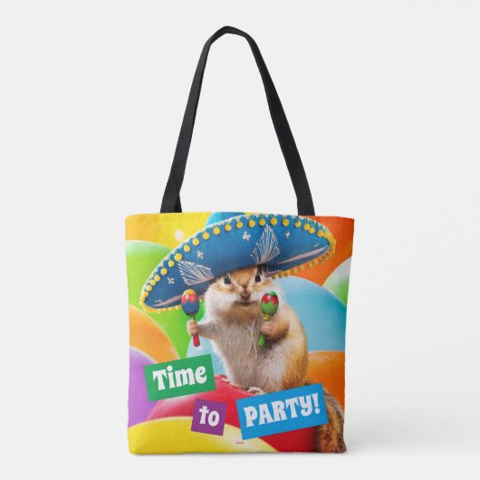 Party Chipmunk in Sombrero Tasche (Rückseite)