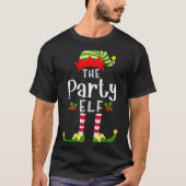 Party Christmas Elf Matching Pajama X-mas Party  T-Shirt (Vorderseite)