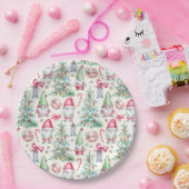  party Christmas Gnomes Watercolor Paper Plates Pappteller (Party)
