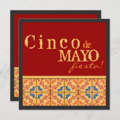 Party Cinco Des Mayo! Glückliche Fiesta-Einladung Einladung (Vorne/Hinten)