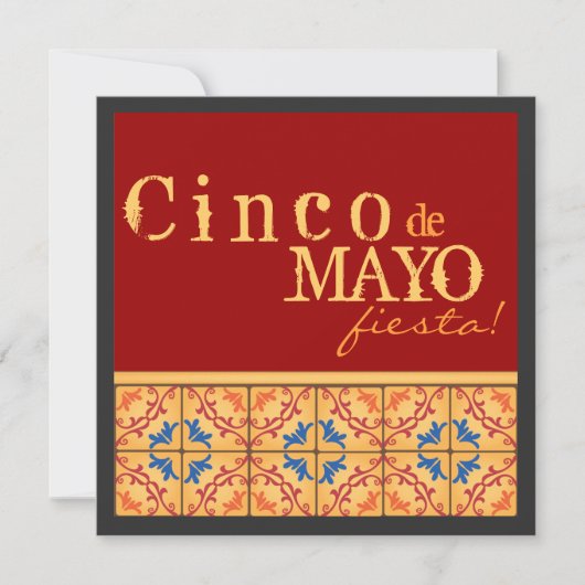 Party Cinco Des Mayo! Glückliche Fiesta-Einladung Einladung (Vorderseite)