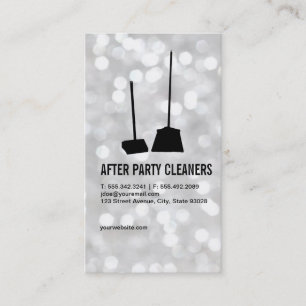 Party Cleaners / Bokeh Visitenkarte