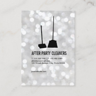 Party Cleaners / Bokeh Visitenkarte