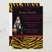 Party Clown Geburtstag Einladung #15 (Vorne/Hinten)