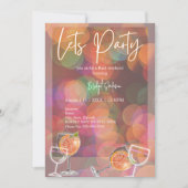 Party & Cocktail Bacheloretto Wochenende Einladung (Vorderseite)