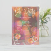 Party & Cocktail Bacheloretto Wochenende Einladung (Stehend Vorderseite)