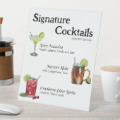 Party Cocktail Sign Sockelschild (In Situ)