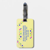 Party Colors Gepäckanhänger (Rückseite vertikal)