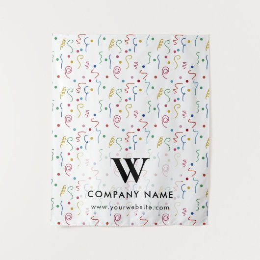 Party Confetti Custom Business Runner Banner Wandteppich (Vorderseite)