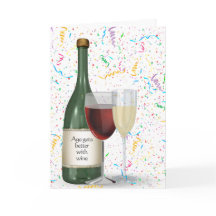 Party Confetti Weinflasche zum Geburtstag