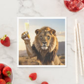 Party Congrats Lion Serviette (Beispiel)