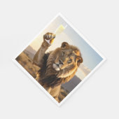 Party Congrats Lion Serviette (Ecke)