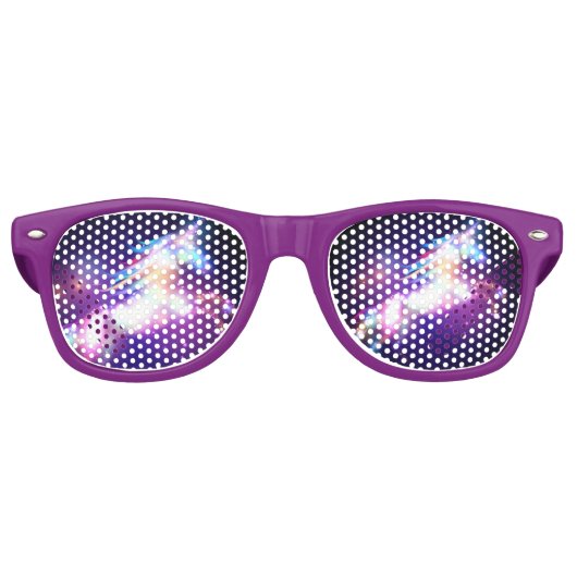 Party Cool Unicorn Retro Sonnenbrille (Vorderseite)