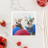 Party Corgis Paper Napkins Serviette (Beispiel)