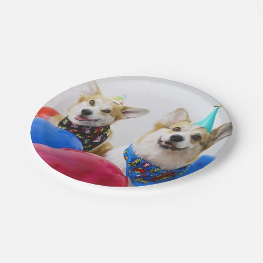 Party Corgis Paper Teller (Schrägansicht)