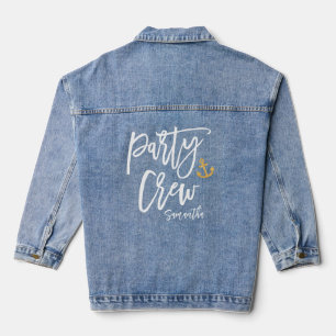 Party Crew Brautjungfer Küste Jeansjacke
