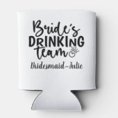 Party-Crew des Getränketeams von Bride Dosenkühler (Rückseite)