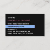 Party Crowd, Karaoke Event Organisator Visitenkarte (Rückseite)