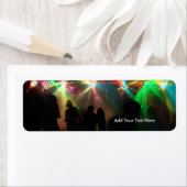 Party Crowd Mirror Balls Dance Party Address Label (Insitu)
