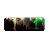 Party Crowd Mirror Balls Dance Party Address Label (Vorne)