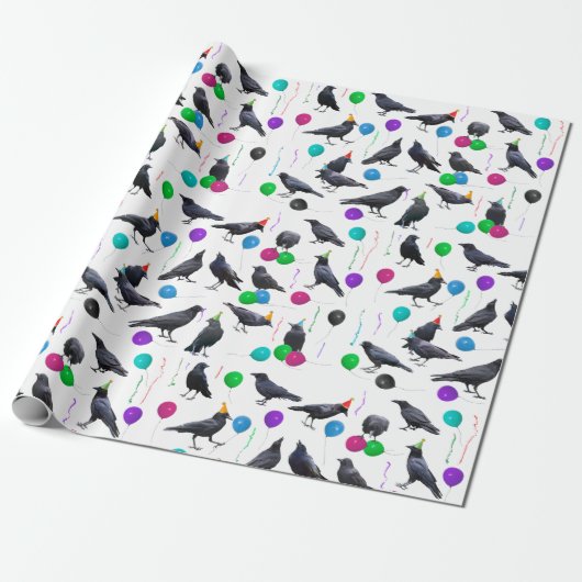 Party Crows Wrapping Paper Geschenkpapier (Ungerollt)