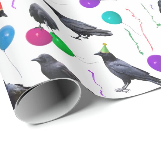 Party Crows Wrapping Paper Geschenkpapier (Rolleneckpunkt)