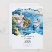 Party Cruising Destination Griechenland Einladung (Vorne/Hinten)