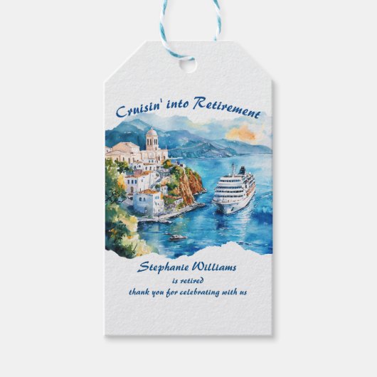 Party Cruising Destination Griechenland Geschenkanhänger (Vorderseite)