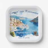 Party Cruising Destination Griechenland Pappteller (Vorderseite)