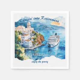 Party Cruising Destination Griechenland Serviette