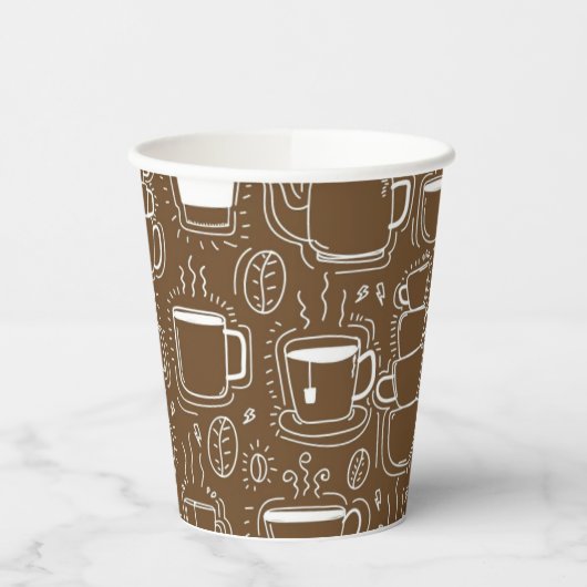 Party-Cup für Brot und Weißkaffee Pappbecher (Links)