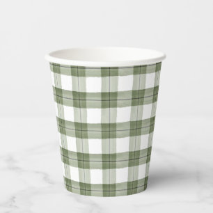 Party-Cup für Kariertes Grünbuch Pappbecher