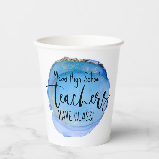 Party-Cup für kundenspezifische Lehrer Pappbecher (Vorderseite)