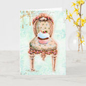 Party Cupcake Design Karte (Gelbe Blume)