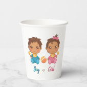 Party Cups für Baby Boy oder Girl Gender Pappbecher (Rückseite)