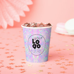 Party-Cups für optisches Papier mit Firmenlogo Pappbecher