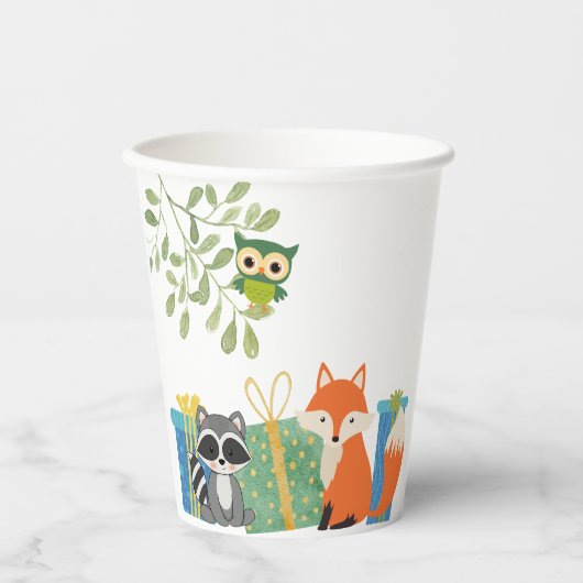 Party Cups für Waldtiere Pappbecher (Vorderseite)