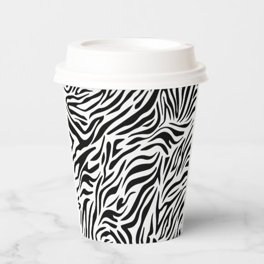 Party-Cups Zebra-Stil Pappbecher (Vorderseite)