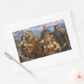 Party D&D Rechteckiger Aufkleber (Umschlag)