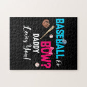 Party Daddy Lieben bei Baseball oder Bows Puzzle (Horizontal)