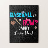 Party Daddy Lieben bei Baseball oder Bows Puzzle (Vertikal)