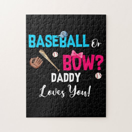 Party Daddy Lieben bei Baseball oder Bows Puzzle (Vertikal)