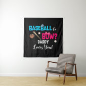 Party Daddy Lieben bei Baseball oder Bows Wandteppich (Beispiel)