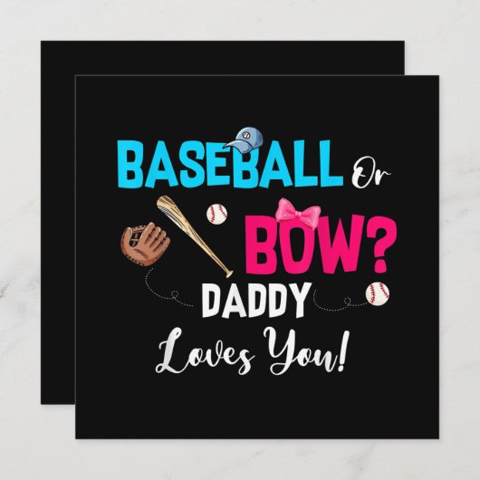 Party Daddy Lieben Einladung (Vorne/Hinten)