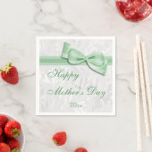 Party-Damast und Bogen der Mutter Tages Serviette (Beispiel)