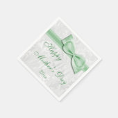 Party-Damast und Bogen der Mutter Tages Serviette (Ecke)