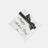Party-Damast und Bogen der Mutter Tages Serviette (Ecke)