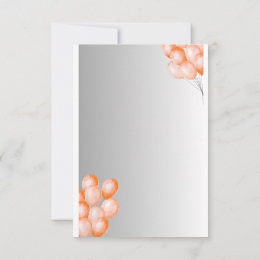 Party Dankeskarte (Rückseite)