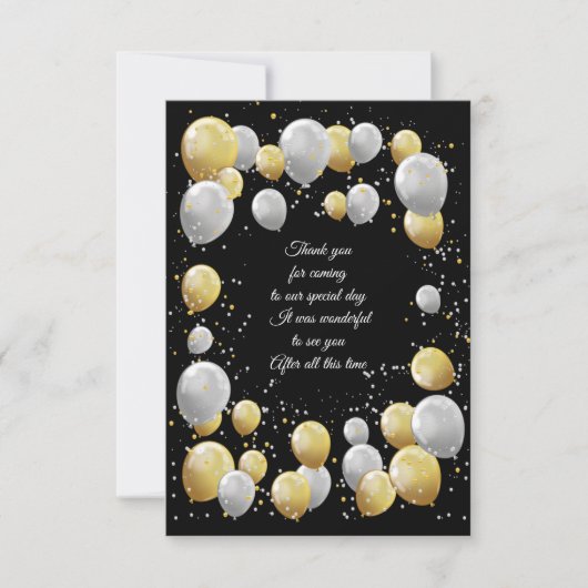 Party Dankeskarte (Vorderseite)