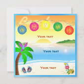 Party Dankeskarte (Rückseite)